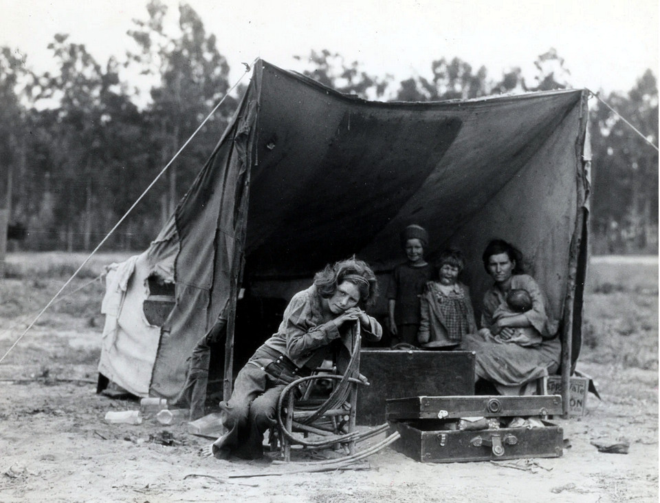 Famiglia di braccianti, Usa, 1936